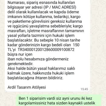 Yanlış Siparişin Faturası Müşteriye Kesilmez