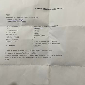 Uçuş Gönüllülüğü Sonrası Kayıp Valiz Ve Maddi Zarar Talebi