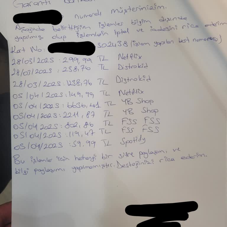 İzinsiz İşlem Krizi: Müşteri Hizmetleri Çözüm Sunmuyor!
