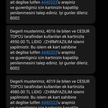 Garanti Sanal Kartımda Bilgim Dışında Yapılan Harcamalar Ve Banka İletişim Sorunları