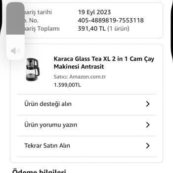 Garanti Kapsamında Çözülmeyen Çaycı Sorunu