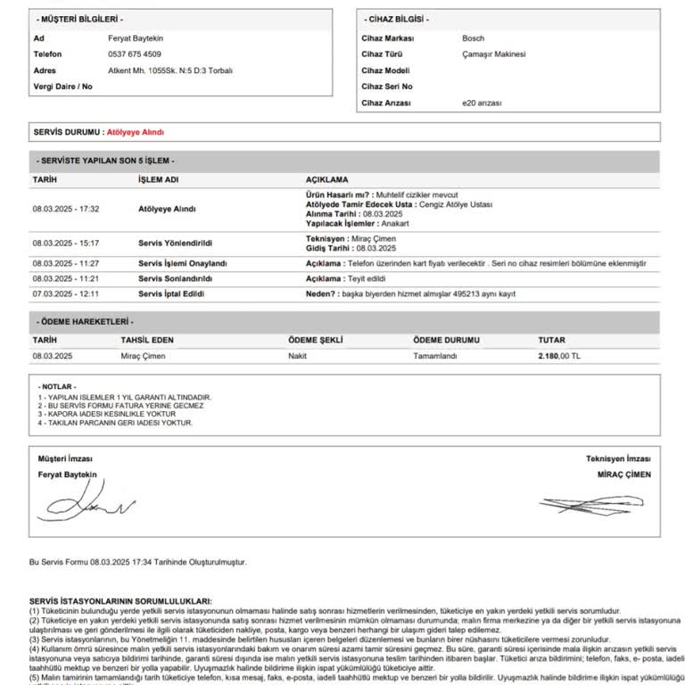 Beyaz Eşya Servisinde Beklenmedik Sorunlar Ve Hayal Kırıklığı