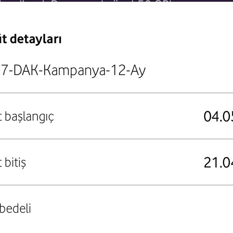 Vodafone'dan Yanlış Taahhüt Ve Fatura Sorunu