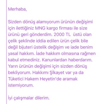 Yanıltıcı Ürün Ve İlgisiz Müşteri Hizmetleri: İade Talebi