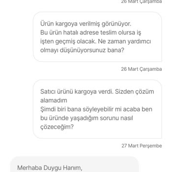 Adres Hatası Ve Çözülmeyen Kargo Sorunu