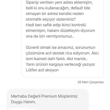 Adres Hatası Ve Çözülmeyen Kargo Sorunu