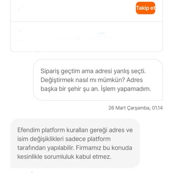 Adres Hatası Ve Çözülmeyen Kargo Sorunu