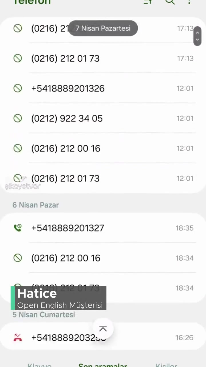 Open English Tarafından Her Gün Aranıp Rahatsız Ediliyorum videonun kapak resmi