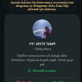 Bilinmeyen Numaradan Gelen Mesajla İlgili Güvenlik Endişesi