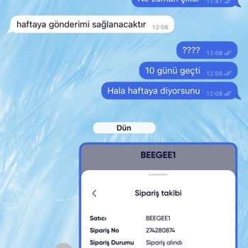 Sipariş Verilen Ürün 1 Aydır Kargolanmadı Ve Mesajlara Cevap Alınamıyor