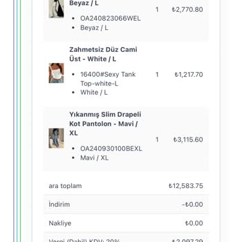 Sipariş Teslim Edilmedi Ve İptal Talebi Reddedildi