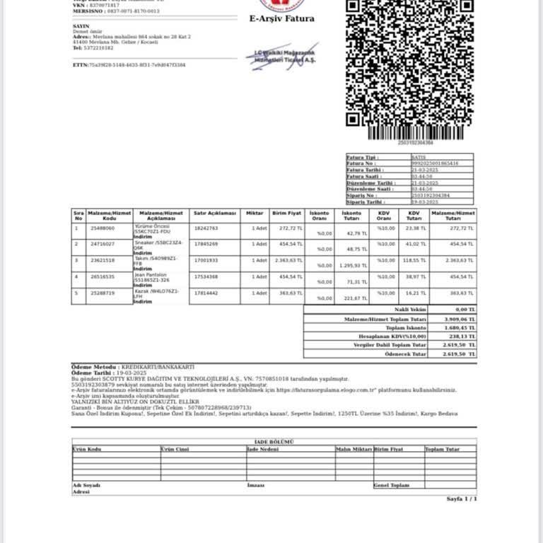 Eksik Ürün Ve Yanıltıcı Açıklamalarla Karşılaştım