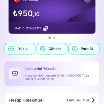 Pep Para Hesabımda Yaşadığım Sorunlar Ve İade Talebim