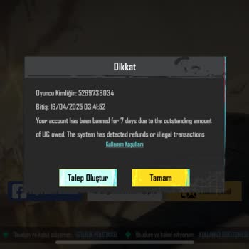PUBG Hesabımda Çifte Çekim Ve Haksız Engelleme Sorunu