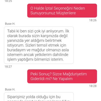 Teslim Edilmeyen Sipariş Ve Çözülmeyen İptal Talebi