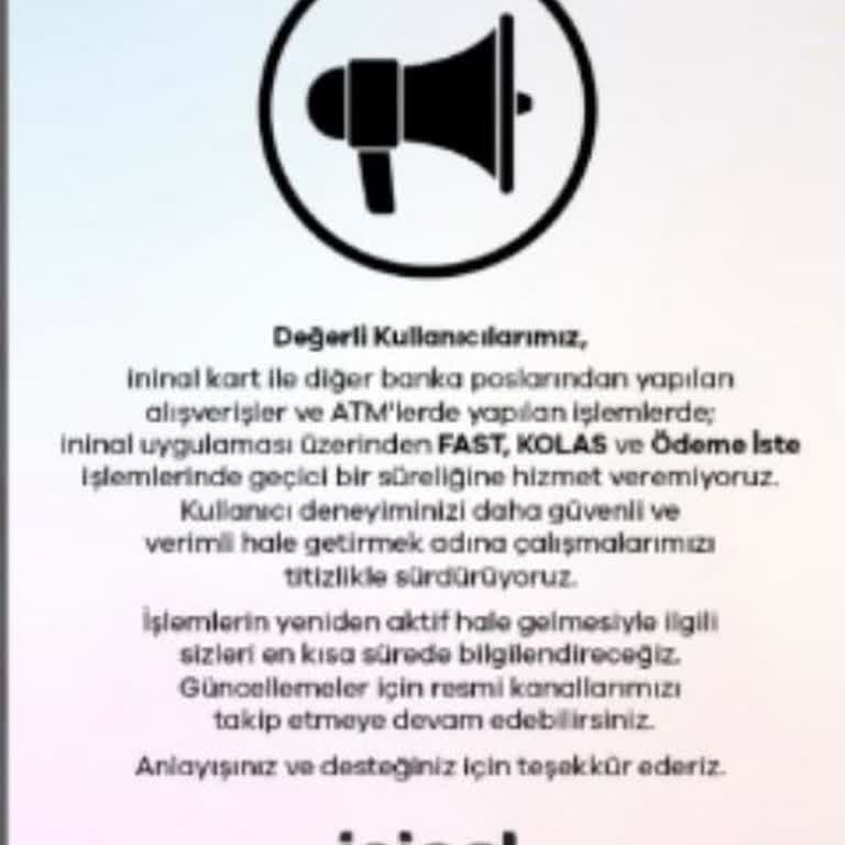 İninal Kart İşlem Sorunu: Mağduriyet Ve Bilgilendirme Eksikliği