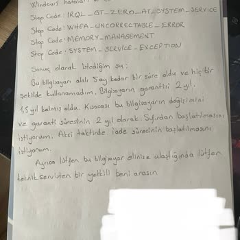 5 Aydır Çözülemeyen Mavi Ekran Sorunu