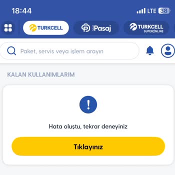 Turkcell Hattımda Paket Sorunu Ve İletişim Kesintisi