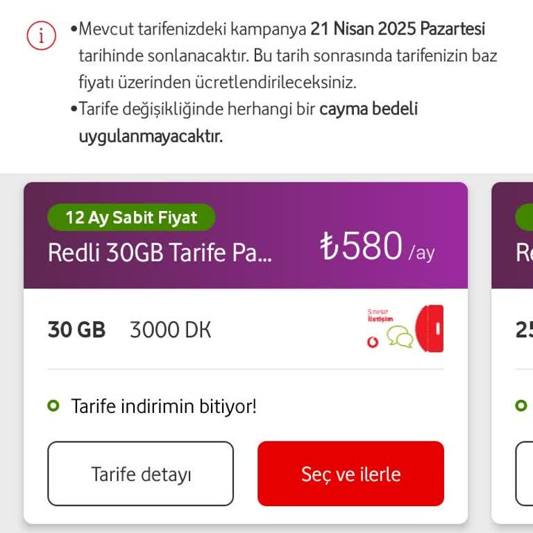 Vodafone'dan Uygun Paket Beklentisi