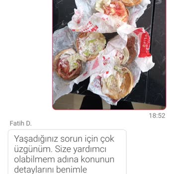 Paramparça Hamburger Ve Yetersiz Telafi
