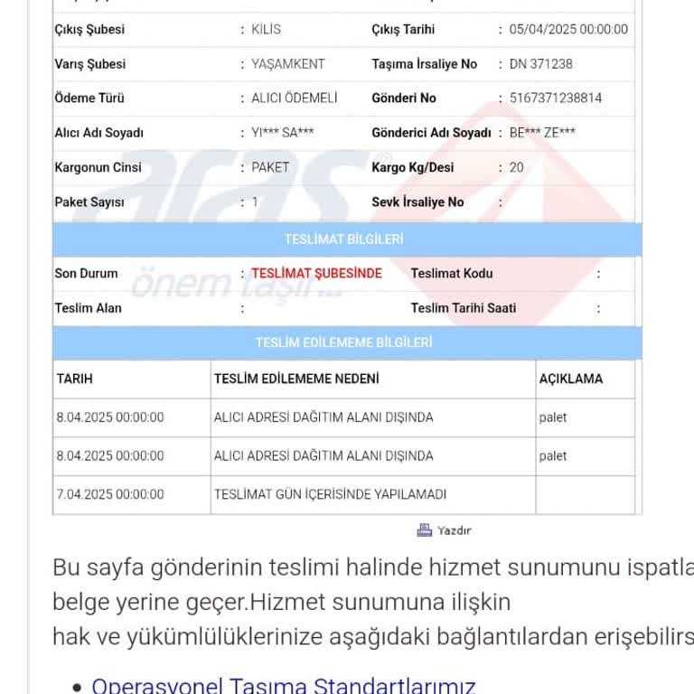 Kargo Teslimatında İhmal Ve İlgisizlik
