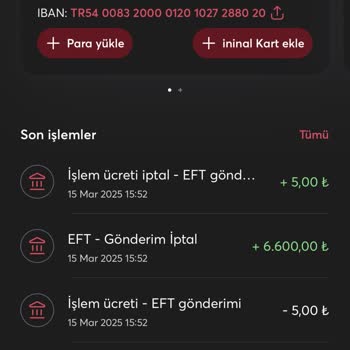 İninal Hesabımdaki Parayı Alamıyorum: 6650 TL Mağduriyeti