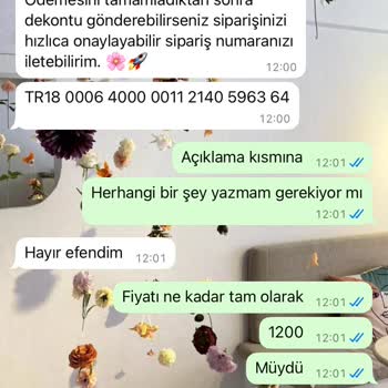 Moda Art Siparişimde İletişim Sorunu