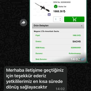 Yanlış Amortisör Gönderimi Ve İade Sorunları