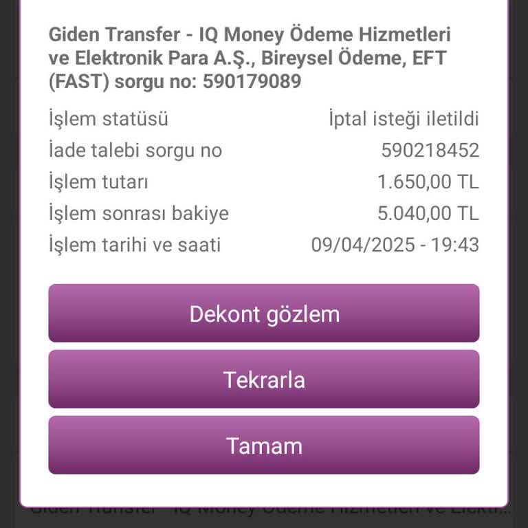 Yanlış Hesaba FAST İşlemi: İptal Ve Para İadesi Sorunu