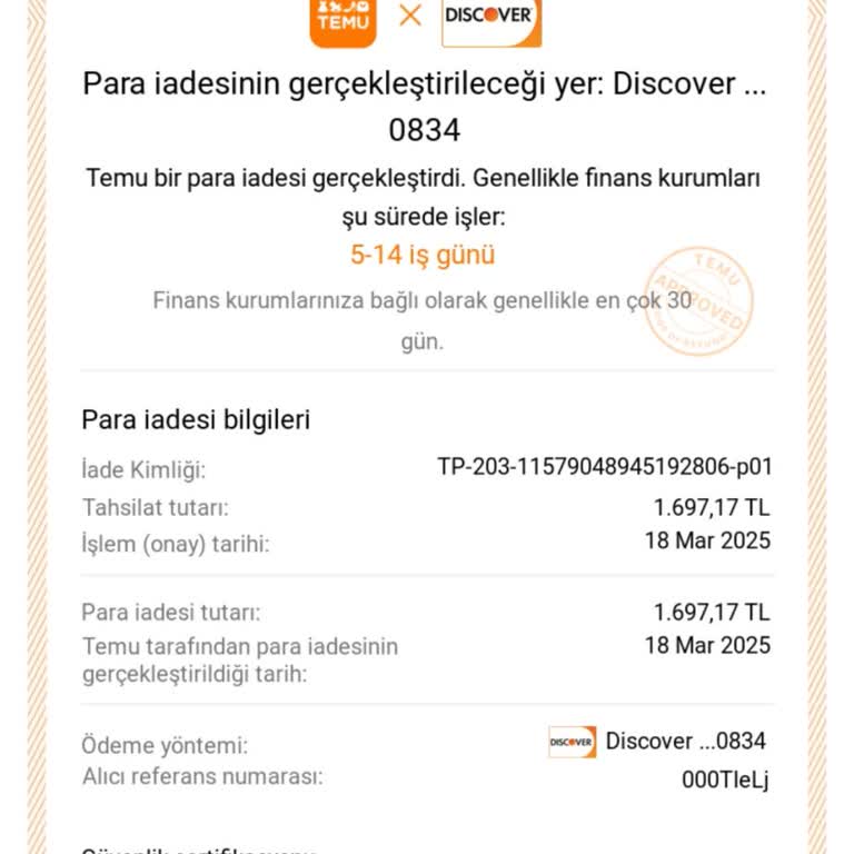 İptal Edilen Alışverişin İadesi Hala Yapılmadı: Müşteri Hizmetleri Yetersizliği