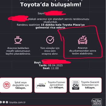 Toyota Sarar Bayisi Yıkama Hizmeti Eksikliği
