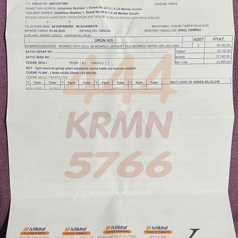 Çorum İstikbal'de İade Sorunu: Satıştan Vazgeçtik, İade Yapılmıyor!