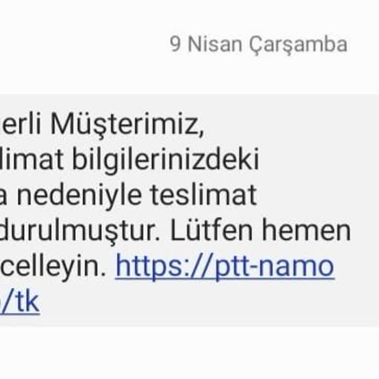 Sahte Kargo Mesajı Mağduriyeti: Yanıltıcı Link