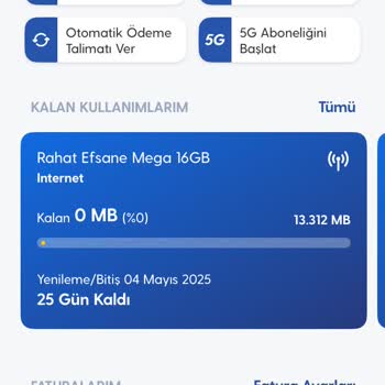 Turkcell Paket Sıfırlama Sorunu