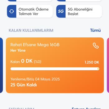 Turkcell Paket Sıfırlama Sorunu