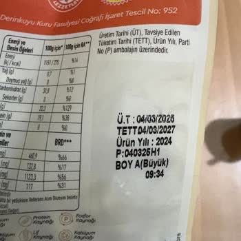 Bozuk Kuru Fasulye Hayal Kırıklığı