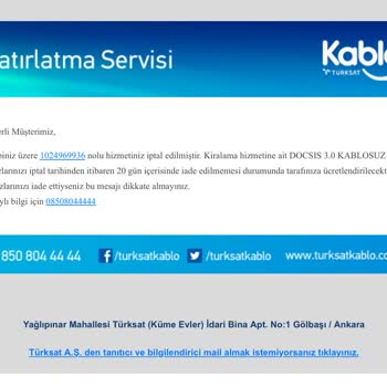 Yangın Sonrası Haksız Modem Ücreti Ve Cayma Bedeli