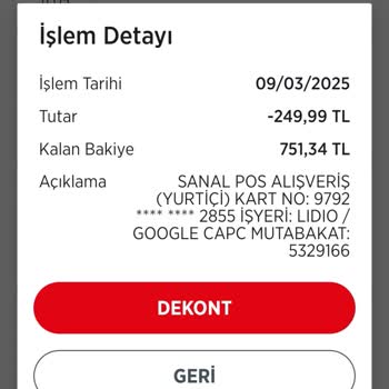 Bilinmeyen Üyelik İçin Kartımdan Para Çekildi