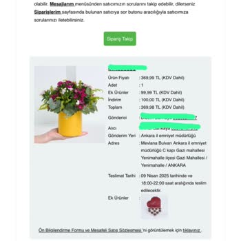 Zamanında Teslim Edilmeyen Sipariş Ve Yetersiz Müşteri Hizmeti