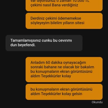 Çekim İşlemlerinde Sorun Yaşayan Bahissenin Üyesi