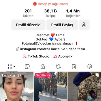 Haksız Yere Kapatılan TikTok Hesabımın Yeniden Açılması Talebi