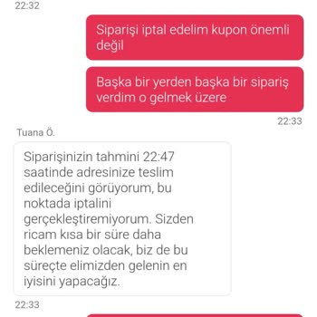 Yemek Sepeti'nde Teslimat Süresi Hayal Kırıklığı