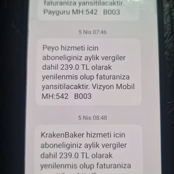 Vodafone'da Onaysız Aboneliklerle Yüksek Fatura Şoku