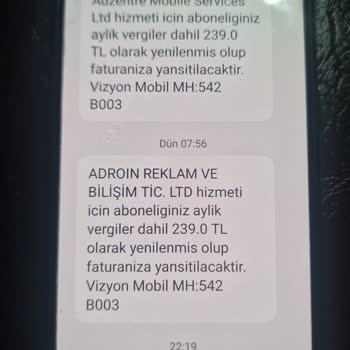 Vodafone'da Onaysız Aboneliklerle Yüksek Fatura Şoku