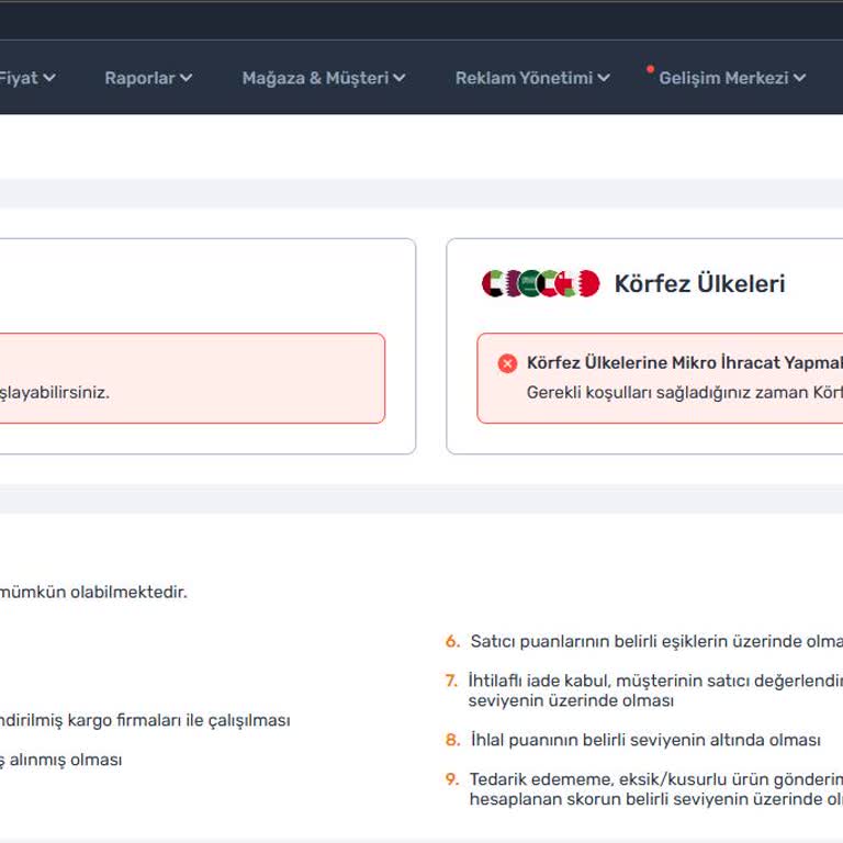 Trendyol'da Mağaza İhracat Sorunu Ve Mağduriyet