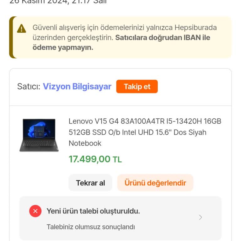 Lenovo Bilgisayarın Erken Batarya Sorunu Ve Yüksek Onarım Ücreti