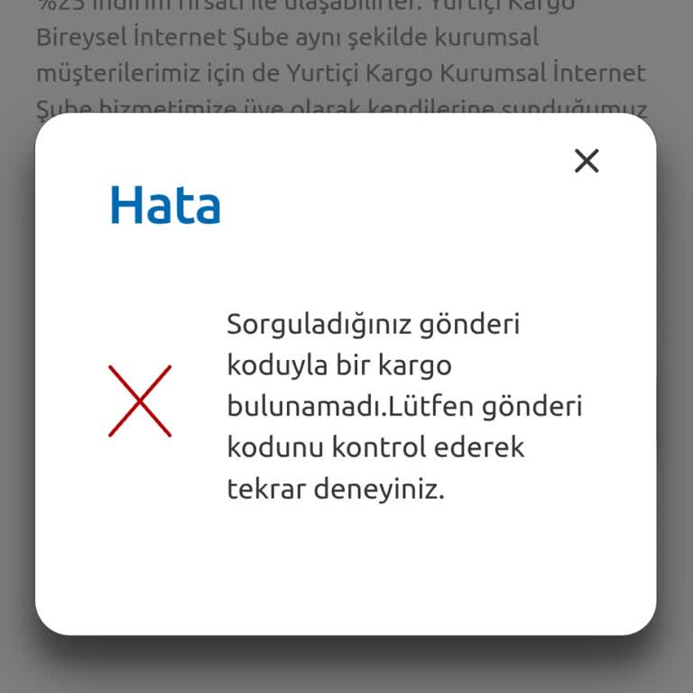 Kargo Takip Sorunu Ve İade Endişesi