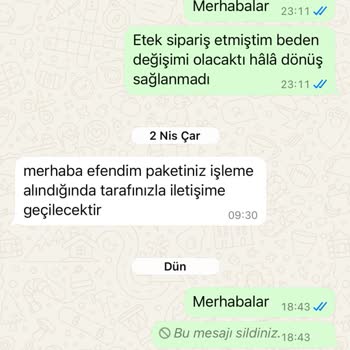 Etek Siparişimde Yaşadığım Sorunlar Ve İletişim Eksiklikleri