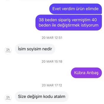Etek Siparişimde Yaşadığım Sorunlar Ve İletişim Eksiklikleri
