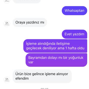 Etek Siparişimde Yaşadığım Sorunlar Ve İletişim Eksiklikleri
